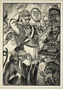 Les Beaux Yeux du Kaiserを注ぎます。エドマンドJ.サリヴァンのカイザーのガーランドのイラスト、パブ。 1916 作： Edmund Joseph Sullivan